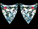 Matched pair of Crescent Shield diamonds